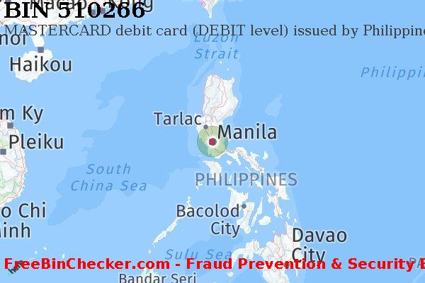 510266 MASTERCARD debit Philippines PH বিন তালিকা
