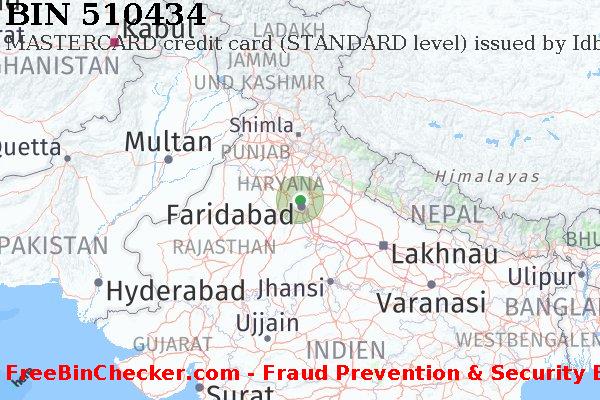 510434 MASTERCARD credit India IN BIN-Liste