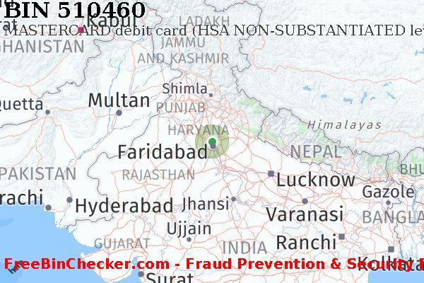 510460 MASTERCARD debit India IN BIN List
