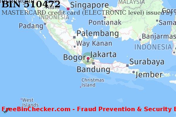 510472 MASTERCARD credit Indonesia ID BIN Dhaftar