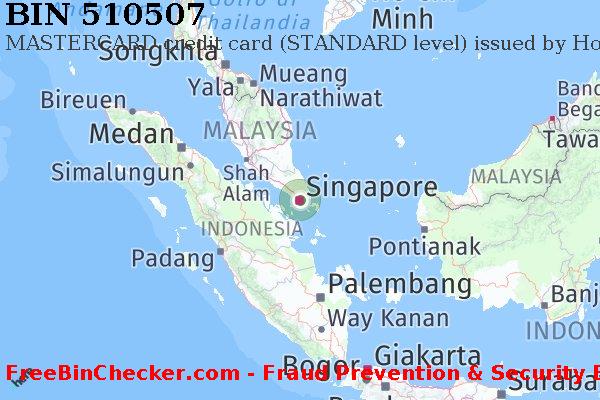 510507 MASTERCARD credit Singapore SG Lista BIN