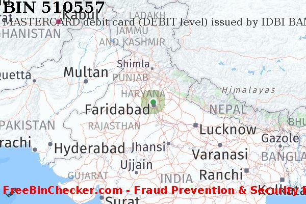 510557 MASTERCARD debit India IN BIN List