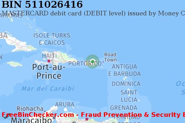 511026416 MASTERCARD debit Puerto Rico PR Lista BIN