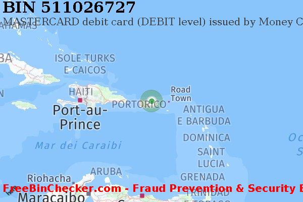 511026727 MASTERCARD debit Puerto Rico PR Lista BIN