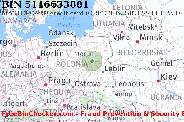 5116633881 MASTERCARD credit Poland PL Lista de BIN