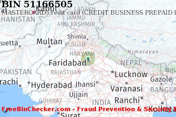 51166505 MASTERCARD credit India IN BIN List