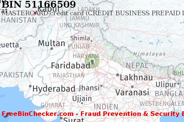 51166509 MASTERCARD credit India IN BIN-Liste