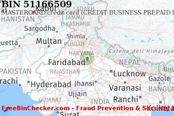 51166509 MASTERCARD credit India IN Lista BIN