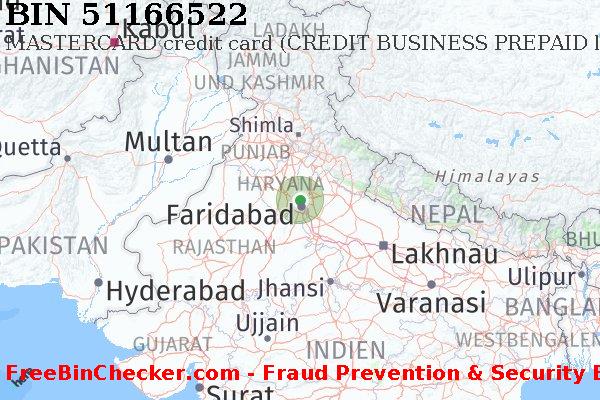 51166522 MASTERCARD credit India IN BIN-Liste
