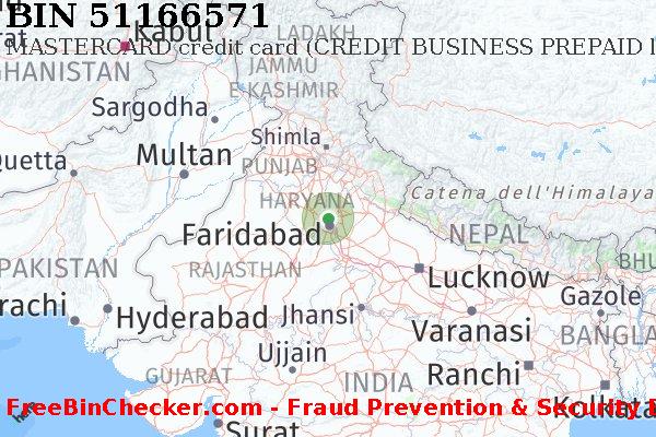 51166571 MASTERCARD credit India IN Lista BIN