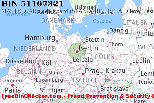 51167321 MASTERCARD debit Germany DE BIN-Liste