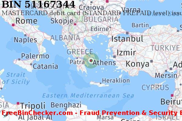 51167344 MASTERCARD debit Greece GR BIN List