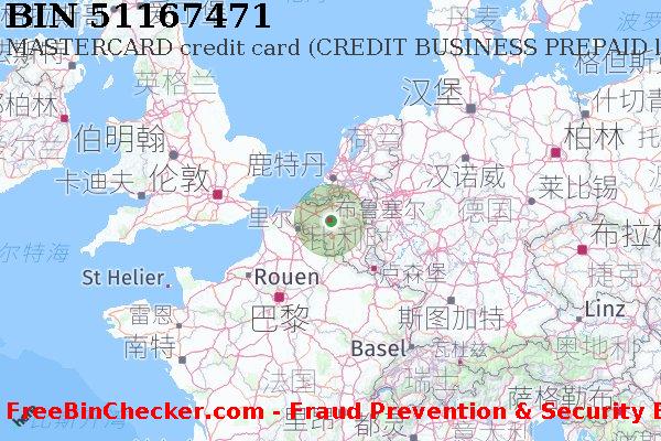 51167471 MASTERCARD credit Belgium BE BIN列表