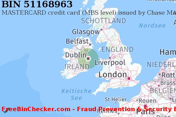 51168963 MASTERCARD credit Ireland IE BIN-Liste