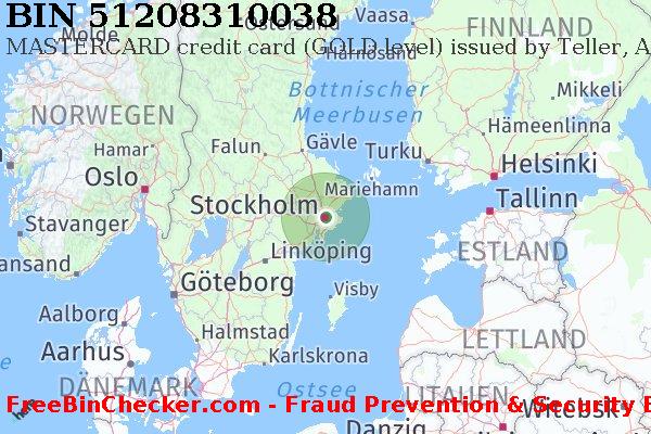 51208310038 MASTERCARD credit Sweden SE BIN-Liste