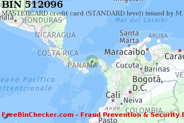 512096 MASTERCARD credit Panama PA Lista BIN