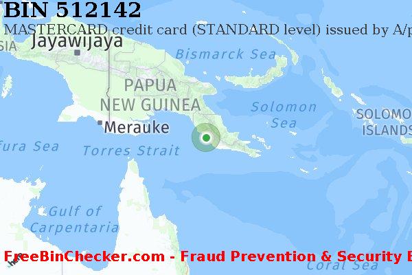 512142 MASTERCARD credit Papua New Guinea PG BIN List