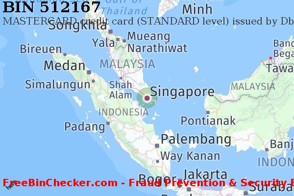 512167 MASTERCARD credit Singapore SG BIN List