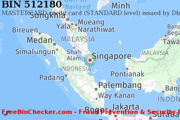 512180 MASTERCARD credit Singapore SG BIN List