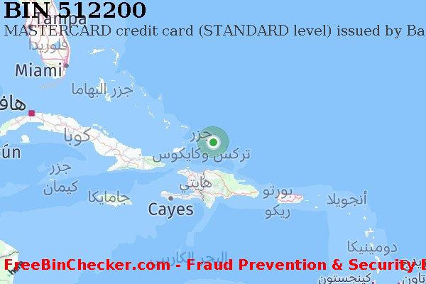 512200 MASTERCARD credit Turks and Caicos Islands TC قائمة BIN