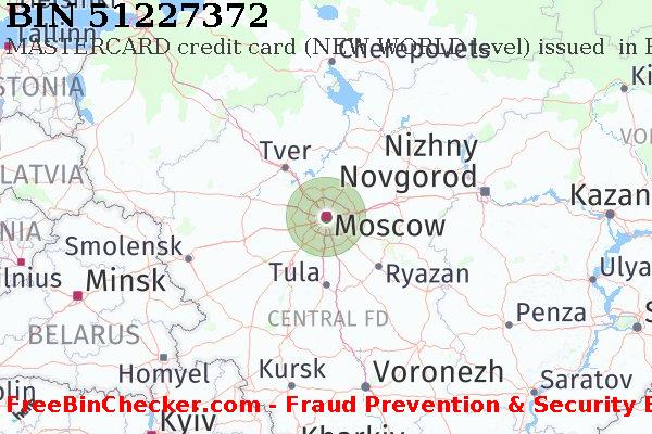 51227372 MASTERCARD credit Russian Federation RU BIN List