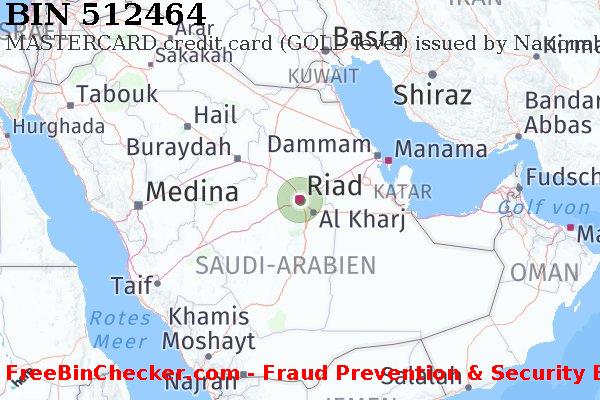 512464 MASTERCARD credit Saudi Arabia SA BIN-Liste