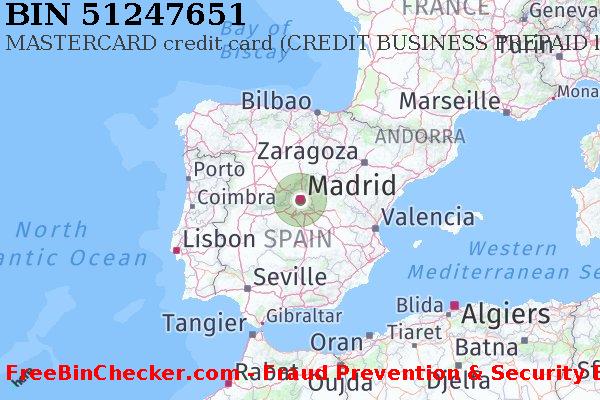 51247651 MASTERCARD credit Spain ES BIN List