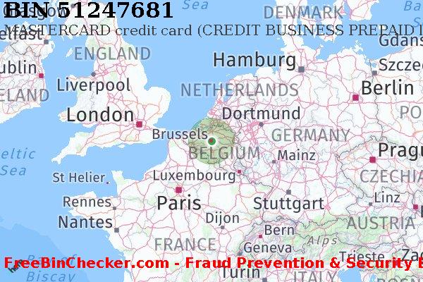 51247681 MASTERCARD credit Belgium BE BIN List