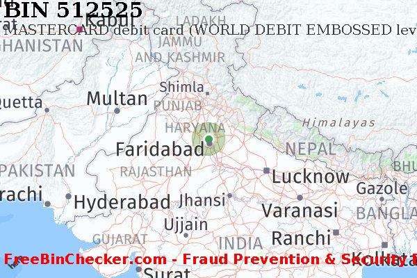 512525 MASTERCARD debit India IN BIN List