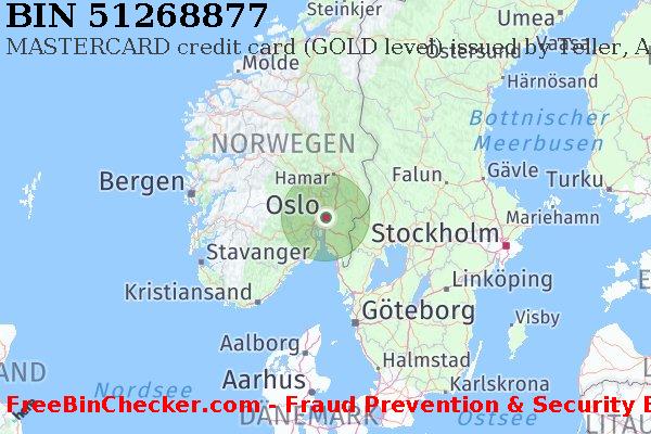 51268877 MASTERCARD credit Norway NO BIN-Liste