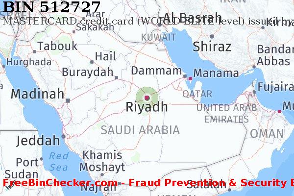 512727 MASTERCARD credit Saudi Arabia SA BIN List