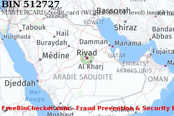 512727 MASTERCARD credit Saudi Arabia SA BIN Liste 