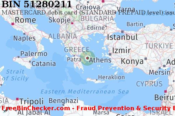 51280211 MASTERCARD debit Greece GR BIN List