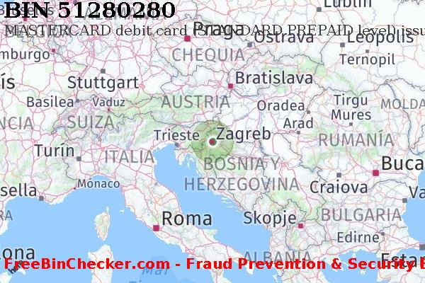 51280280 MASTERCARD debit Croatia HR Lista de BIN
