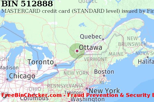 512888 MASTERCARD credit Canada CA BIN List