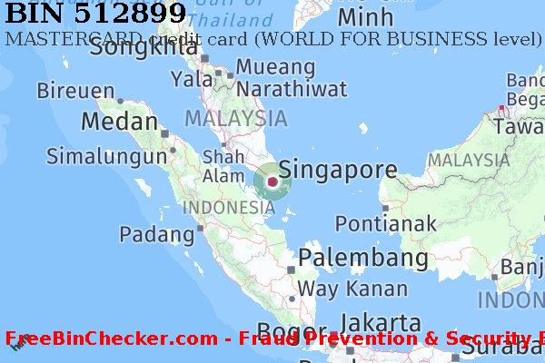 512899 MASTERCARD credit Singapore SG BIN List