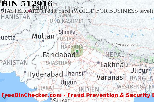 512916 MASTERCARD credit India IN BIN-Liste