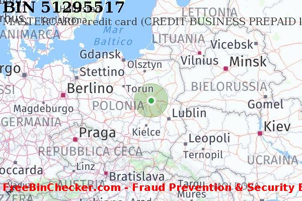 51295517 MASTERCARD credit Poland PL Lista BIN