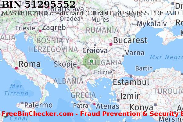 51295552 MASTERCARD credit Bulgaria BG Lista de BIN