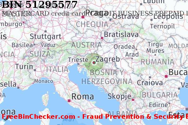 51295577 MASTERCARD credit Croatia HR Lista de BIN