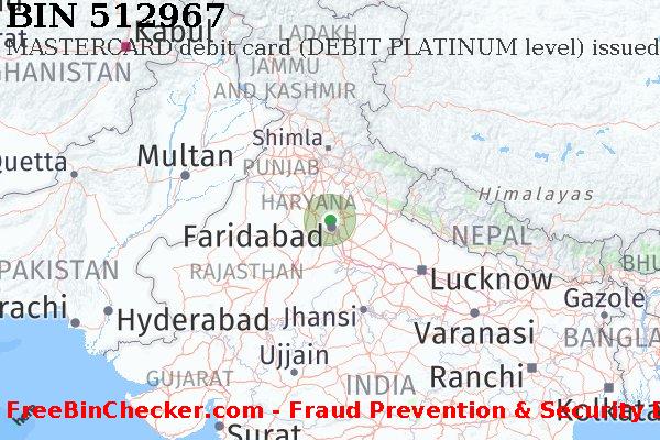 512967 MASTERCARD debit India IN BIN List