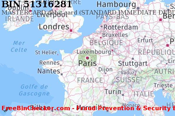 51316281 MASTERCARD debit France FR BIN Liste 