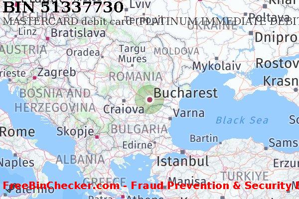 51337730 MASTERCARD debit Romania RO BIN Danh sách