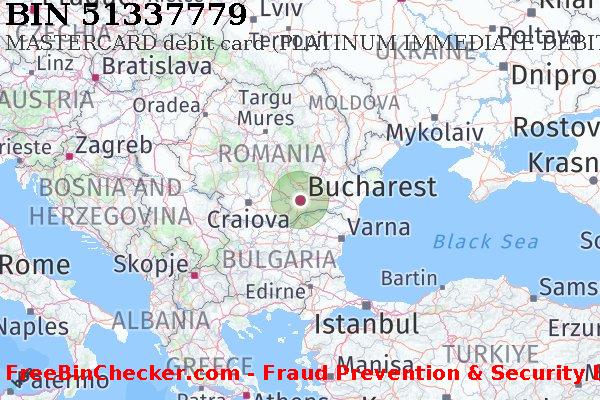 51337779 MASTERCARD debit Romania RO BIN Lijst