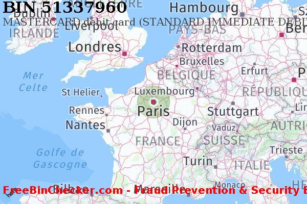 51337960 MASTERCARD debit France FR BIN Liste 