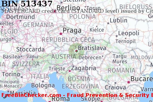 513437 MASTERCARD credit Slovakia (Slovak Republic) SK Lista BIN