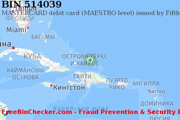 514039 MASTERCARD debit Turks and Caicos Islands TC Список БИН