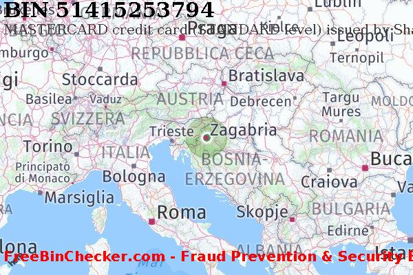 51415253794 MASTERCARD credit Croatia HR Lista BIN