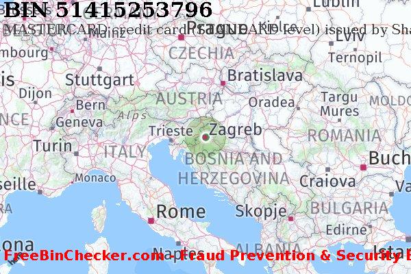 51415253796 MASTERCARD credit Croatia HR BIN List
