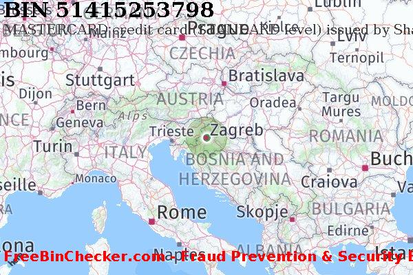 51415253798 MASTERCARD credit Croatia HR BIN List